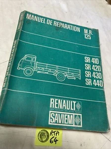 Renault Saviem SR410 SR420 SR430 SR440 Revisión Técnica Manual Reparación MR125 - Imagen 1 de 12