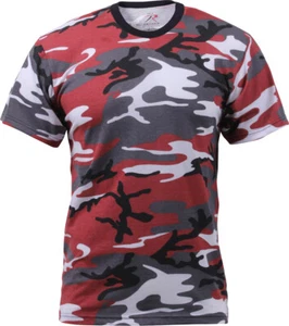 Rothco Camo T-Shirt Military Short Sleeve Tee Army Camouflage Tactical Shirt - Picture 1 of 59