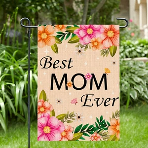 Best Mom Ever Garden Flag, Mother'S Birthday Garden Flag, Mother'S Day Yard Flag - Picture 1 of 7