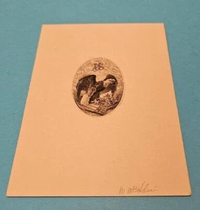 SIGNIERTE ORIGINAL M W BALDWIN US EAGLE GRAVUR AMERIKANISCHE NATIONALBANK NOTE PLATTE - Bild 1 von 12