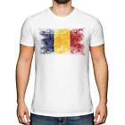 Chad Distressed Flag Mens T-Shirt Top T?D Chadian Tchad Shirt Football
