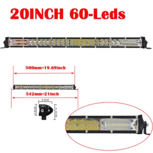 8D 20INCH 180W Ultra SLIM LED Work Light Bar Combo Offroad Car ATV Truck SUV UTE - Picture 1 of 10