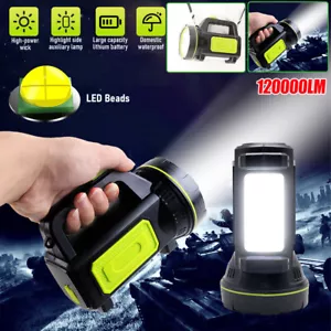 Linterna reflectora LED portátil con 2 modos de iluminación antorcha USB recargable - Imagen 1 de 11