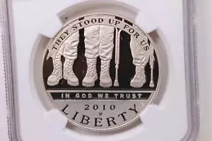 2010-W Disabled Veterans., Silver Dollar Commemorative., NGC PF-69., #GMC012 - Picture 1 of 3