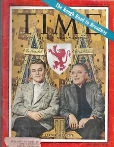 Time Magazine Lerner & Loewe The Rough Road to Broadway November 14 1960 - Picture 1 of 1