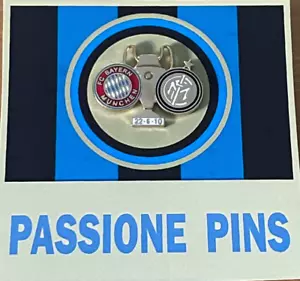 INTER FC PINS FINALE MADRID 2010 "VINTAGE 100" clips (bottone) - Foto 1 di 2