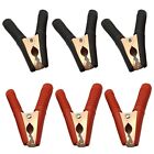 Universal Fit Car Battery Clips 6pcs Heavy Duty Replacement Jumper Cable Clamps