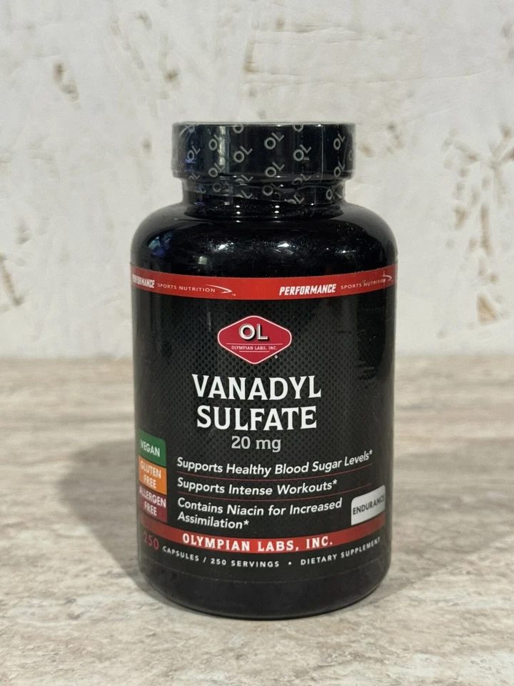 Olympian Labs Sulfato de Vanadilo (20 mg) con Niacina 250 cápsulas Exp 2/26 Foto 1 de 3