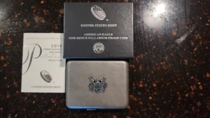 American Eagle 2018 Palladium PROOF BOX and CERTIFICATE US Mint - NO COIN - Picture 1 of 1