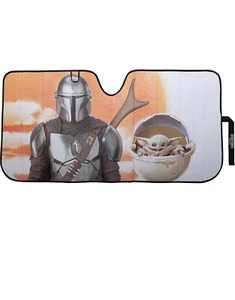 Star Wars The Mandalorian and Grogu Car Windshield Sun Shade 58 x 27.5 in. NEW - Picture 1 of 6