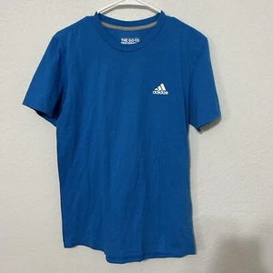 Adidas Go To Performance Tee Blue Mens Small Blue T Shirt - Picture 1 of 5