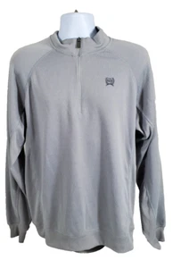 Cinch Men's 1/4 Zip Pullover Gray Sweatshirt Sweater Large (S2) - Picture 1 of 5
