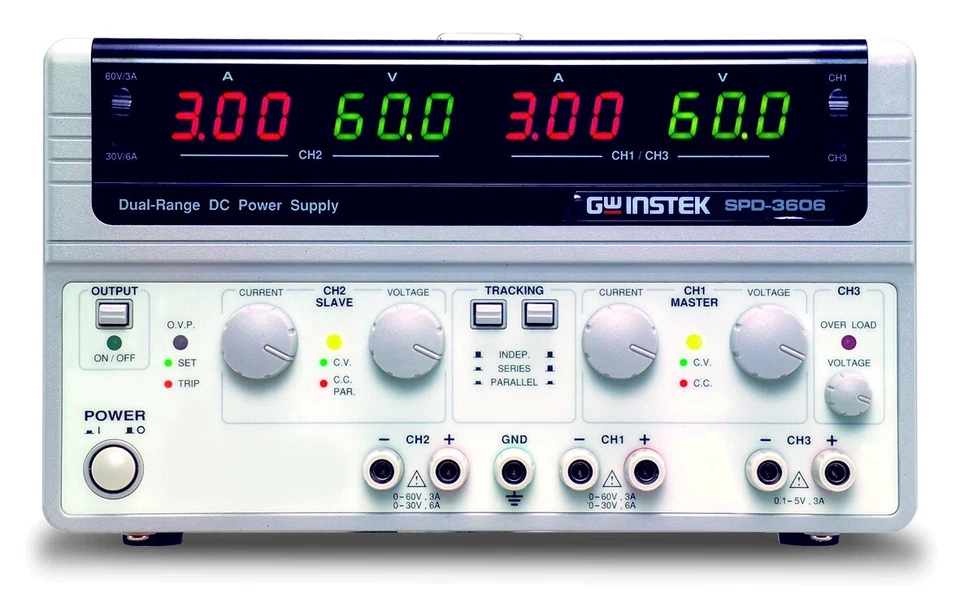 GW Instek SPD-3606 3-Channel Dual Range DC Power Supply 5V 3A - Image 1 of 3