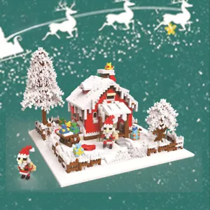 2900Pcs Christmas Building Blocks Set Educational Toys Santa House Xmas Gift New - Picture 1 of 12