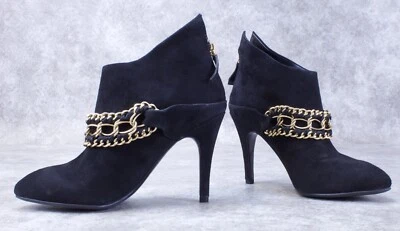 Botines B Makowsky de gamuza negra con tacón Foto 1 de 4