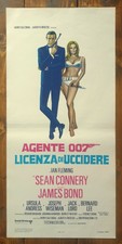 LOCANDINA MANIFESTO POSTER AGENTE 007 LICENZA DI UCCIDERE DR NO CONNERY BOND SPY