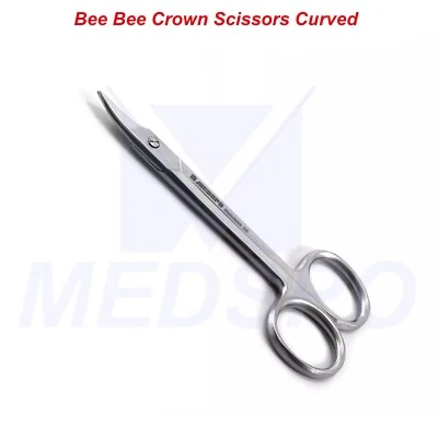 Dental Crown Bee Bee Scissors Curved Tissue Gum Shears Wire Cutting Surgical Lab - Image 1 of 4
