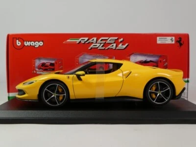 Burago BBurago Ferrari 296 GTB Jaune 1/18 18-16018YE - Photo 1/4