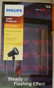 Philips Halloween Laser Projektor Rot Fledermaus Muster - Bild 1 von 3