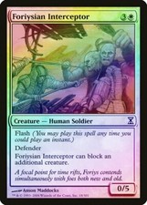 Foriysian Interceptor FOIL Time Spiral NM White Common MAGIC MTG CARD ABUGames
