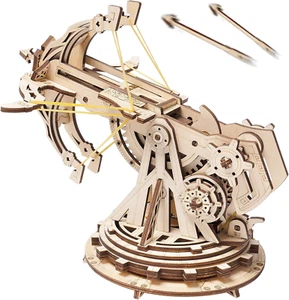 3D Wooden Puzzles for Adults, DIY Wooden Ballista Launcher Toys Building Model K - Picture 1 of 7