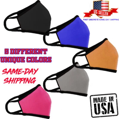 Made in USA Double Layered Reusable Face Mask - FAST SHIPPING - Image 1 of 4