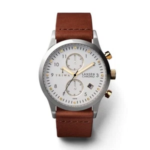 Triwa Unisex Watch Wrist Watch LCST106-CL010212-1 Ivory Lansen Chrono Leather - Picture 1 of 1
