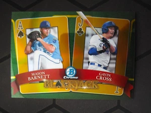 2022 Bowman Chrome Insert Black Jack Mason Barnett & Gavin Cross 43/50 - Picture 1 of 2