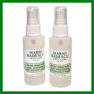 2 x Mario Badescu Skin Care Facial Spray Aloe Adaptogens Coconut Water 2 fl.oz. - Picture 1 of 12