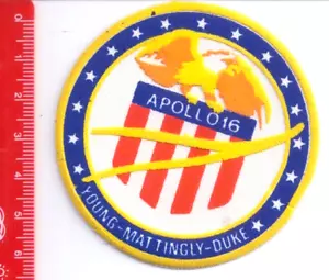 APOLLO 16 Young, Mattingly, Duke 80s Patch - toppa - paninaro preppy - Imagen 1 de 1