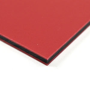 BuyPlastic ColorCore Plastic Sheet  1/2" x 24" x 24" Red-Black-Red - Picture 1 of 4