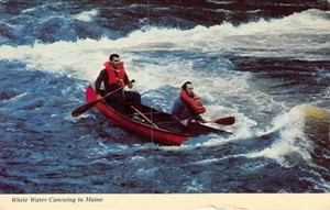 Postkarte ICH: Wildwasser Kanufahren, Maine, unbespielt - Bild 1 von 2