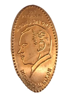 Richard Nixon ahora más que nunca para presidente republicano centavo alargado c 1972 - Imagen 1 de 12