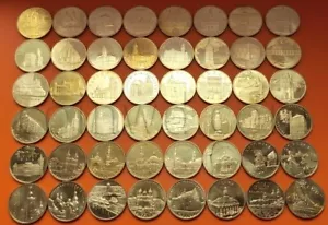 Poland 48 coins set 2005-2011 2 zl Cities UNC (#7904) - Picture 1 of 9