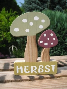 Tolle Herbstdeko "Pilze" Herbst Landhaus Shabby Mitbringsel Natur Wald Pilz - Bild 1 von 10