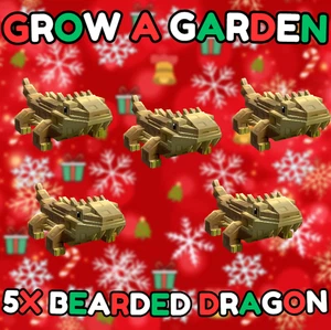 🔥5X Bearded Dragon  🔥GROW A GARDEN - CHEAPEST!⚡💸 - Picture 1 of 1