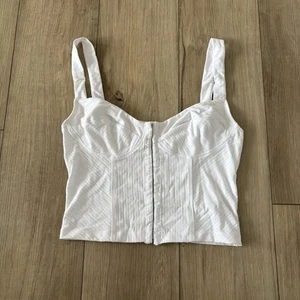 Free People Intimate Serenity Korsett Cropped Cami Camisole Weiß Medium M - Bild 1 von 5