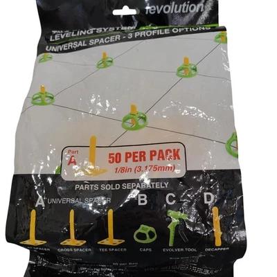 Revolution Tile Leveling System Universal Spacer Part A 1/8in 50 Pack (3.175mm) - Image 1 of 2