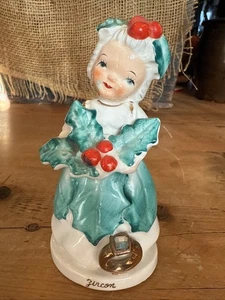 ANELLO VINTAGE GIAPPONE NATALE AGRIFOGLIO ZIRCONE ORO RAGAZZA ANGELO STATUINA - Foto 1 di 4