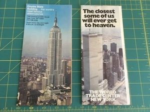 VTG World Trade Center & Empire State Building NYC Tour Brochure(s) 1980's WTC - Picture 1 of 16