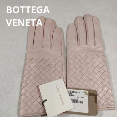 Bottega Veneta Leather Gloves - Light Pink - Excellent Condition Women's Size P3 - Image 1 of 4