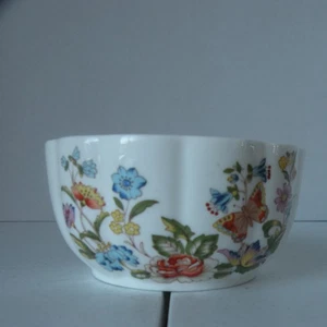Aynsley Cottage Garden Fine English Bone China Var-l-ete cuenco plato de baratija 4 pulgadas - Imagen 1 de 17