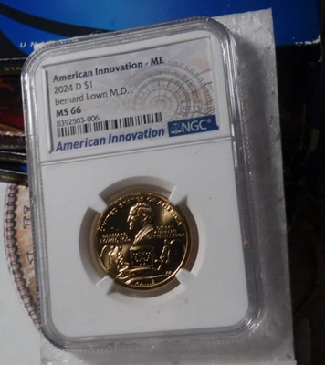 Bernard Lown Innovation $  MD. NGC  MS66   2024-D - Image 1 of 4