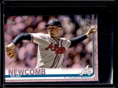 2019 Topps On-Demand Mini Sean Newcomb Pink #18/25 Braves - Image 1 of 2