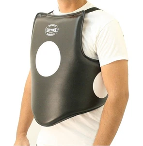 Almohadillas de Boxeo MMA Almohadilla Protectora de Cuerpo de Pecho Almohadilla Protectora Cinturón Vientre Entrenamiento, Negro - Imagen 1 de 11