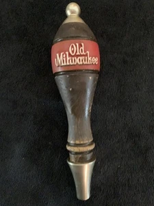 Old Milwaukee Vintage Beer Tap Handle Wood - Picture 1 of 3