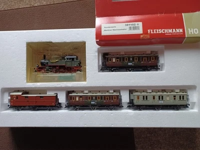 Fleischmann 391102 Berliner Wannseebahn K.P.E.V. mit Br T9.3  OVP - Bild 1 von 2