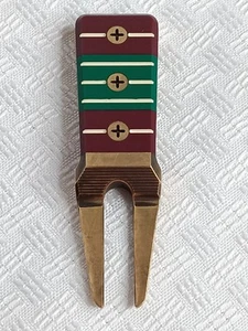 Tyson Lamb Crafted Pine Stewart Simmons Golf Ball Brass Divot Tool - Picture 1 of 4
