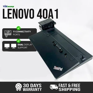 Lenovo ThinkPad Pro Docking Station 40A1 USB 3.0 for X260 X270 Laptop - Picture 1 of 10