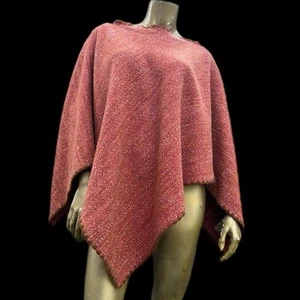 Vintage Descours Paris Acryl/Wolle/Mohair Poncho Made in France - Bild 1 von 9